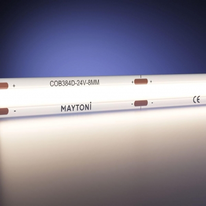 Светодиодная влагозащищенная лента Maytoni 12W/m 384LED/m COB дневной белый 5M 201079 цвет белый, мощность 57.50 Вт