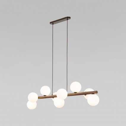 Подвесная люстра TK Lighting 10273 Estera Wood цвет белый, мощность 72 Вт