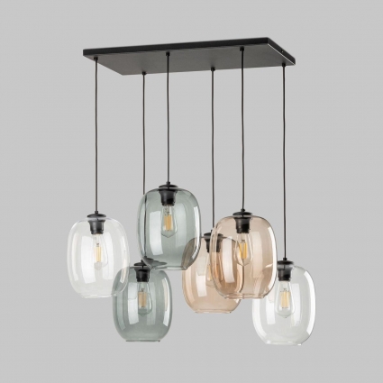 Подвесная люстра TK Lighting 5974 Elio в современном стиле, цвет желтый, мощность 90 Вт