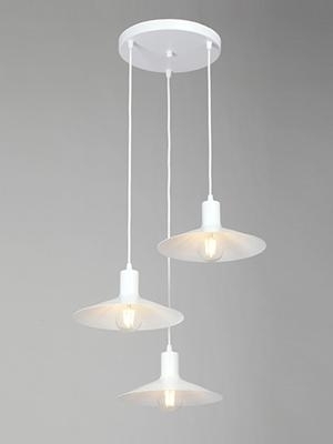 Люстра Vitaluce V3094-0/3S в стиле арт-деко, цвет белый, мощность 120 Вт