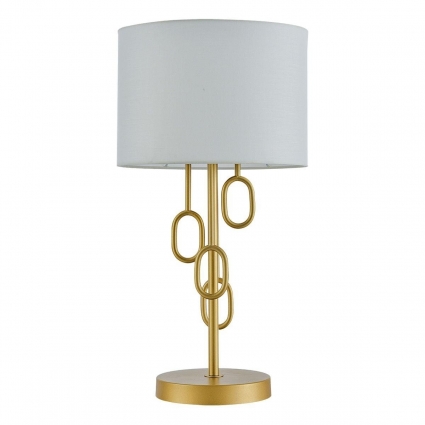 Настольная лампа Indigo Amali V13026/1T Gold V000477 в стиле модерн, цвет белый