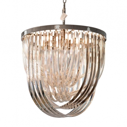 Подвесной светильник Garda Decor 20MD3279-6 в стиле арт-деко, цвет хром