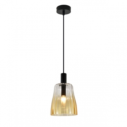 Подвесной светильник Indigo Soave V11047/B/1P Amber V000493 в современном стиле, цвет желтый