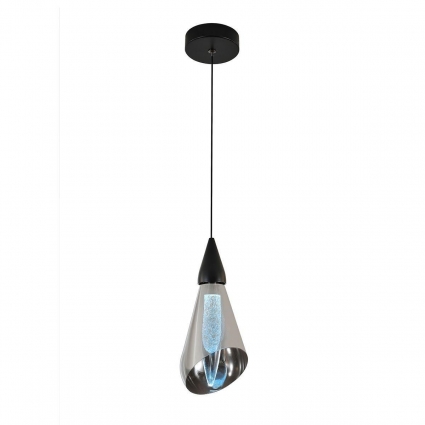 Подвесной светодиодный светильник Indigo Riflesso 11049/1P Black V000110L в стиле арт-деко, цвет серый