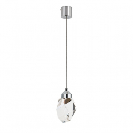 Подвесной светодиодный светильник Indigo Crystal 12053/1P Chrome V000133L цвет хром