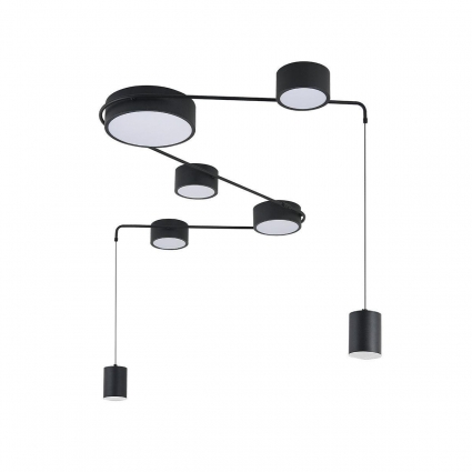Потолочный светодиодный светильник Indigo Modulo 14028/7С Black V000160L в стиле Хай-тек, цвет черный