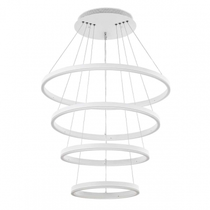 Подвесной cветильник LED4U 55000-4 WH в стиле Хай-тек, мощность 148 Вт