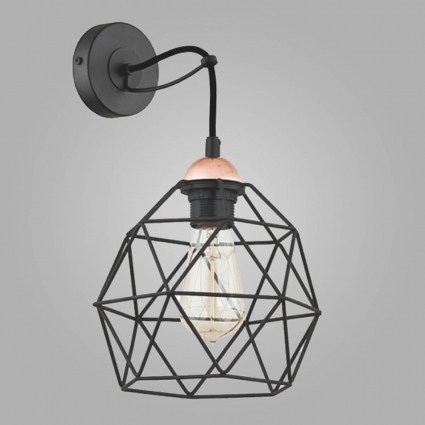 Настенный светильник TK Lighting 1735 Galaxy в современном стиле, цвет черный