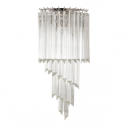 Настенный светильник Garda Decor 91GH-3003 в стиле арт-деко, цвет хром