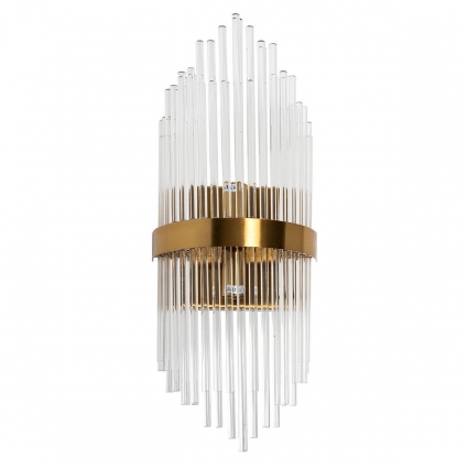 Настенный светильник Garda Decor 92EL-YG59025 в современном стиле, цвет латунь