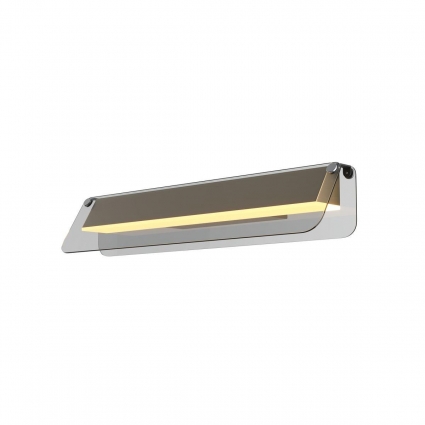 Настенный светодиодный светильник Maytoni Flat MOD296WL-L10BS3K в современном стиле, цвет серый