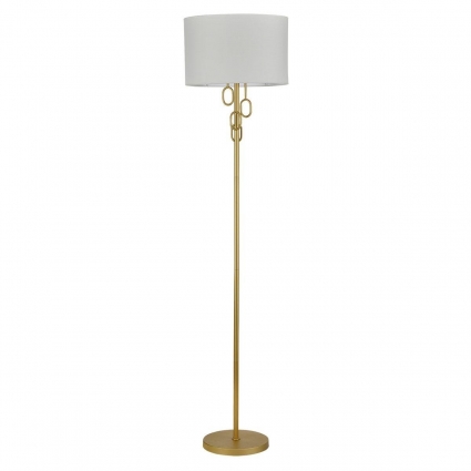 Торшер Indigo Amali V13026/1F Gold V000476 в стиле модерн, цвет белый