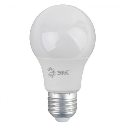 Лампа светодиодная ЭРА E27 15W 6500K матовая A60-15W-865-E27 R Б0046357 цвет белый