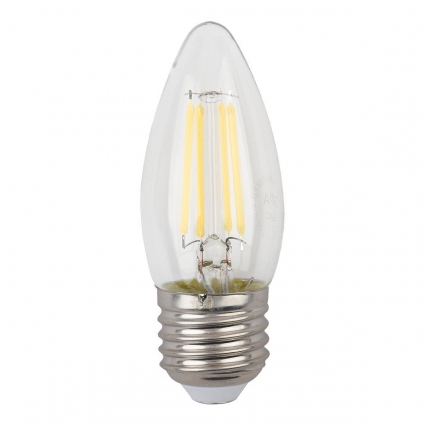 Лампа светодиодная ЭРА E27 9W 2700K прозрачная F-LED B35-9w-827-E27 Б0046993 цвет прозрачный
