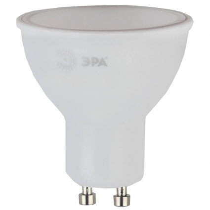 Лампа светодиодная ЭРА GU10 7W 2700K матовая LED MR16-7W-827-GU10 R Б0050198 цвет белый