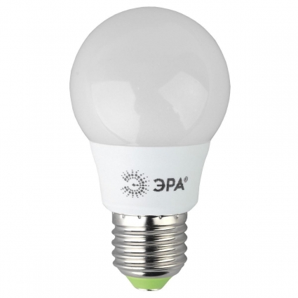 Лампа светодиодная ЭРА E27 8W 2700K матовая LED A55-8W-827-E27 R Б0052659 цвет белый