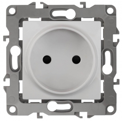 Розетка ЭРА 12 2P 16A 250V 12-2105-01 Б0018254 в современном стиле, цвет белый