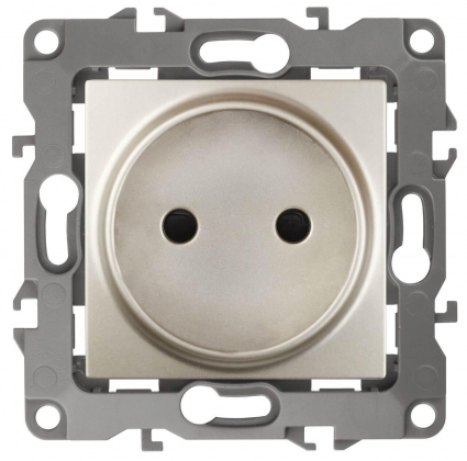 Розетка ЭРА 12 2P 16A 250V 12-2105-04 Б0018257 в стиле модерн, цвет желтый