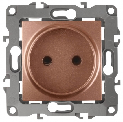 Розетка ЭРА 12 2P 16A 250V 12-2105-14 Б0019337 в стиле модерн, цвет медь