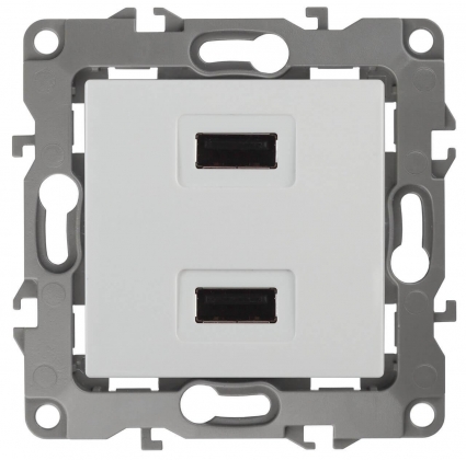 Устройство зарядное USB ЭРА 12 5V-2,1A 12-4110-01 Б0027491, в современном стиле, цвет белый