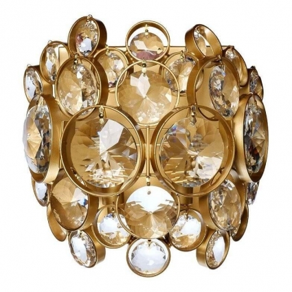Бра Garda Decor Lstro K2KG1120W-1 в стиле арт-деко, цвет латунь, мощность 80 Вт