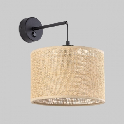 Бра TK Lighting 6858 Juta в стиле кантри, цвет коричневый, мощность 15 Вт