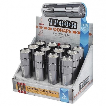 Карманный светодиодный фонарь ЭРА Трофи от батареек 85х23 60 лм TM9-box12 Б0004986 в современном стиле, цвет разноцветный