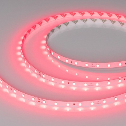 Светодиодная лента Arlight 11W/m 66Led/m 2835SMD красный 5M FITOLUX-A66-8mm 24V Red660 045214 цвет белый, мощность 55 Вт
