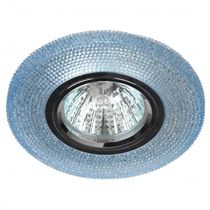 Встраиваемый светильник ЭРА LED с подсветкой DK LD1 BL Б0018774, в стиле модерн, цвет голубой