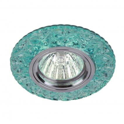 Встраиваемый светильник ЭРА LED с подсветкой DK LD4 BL/WH Б0028087, в стиле модерн, цвет голубой