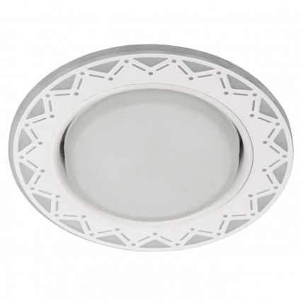 Точечный светильник ЭРА с подсветкой DK LD27 WH/WH Б0037388, в современном стиле, цвет белый