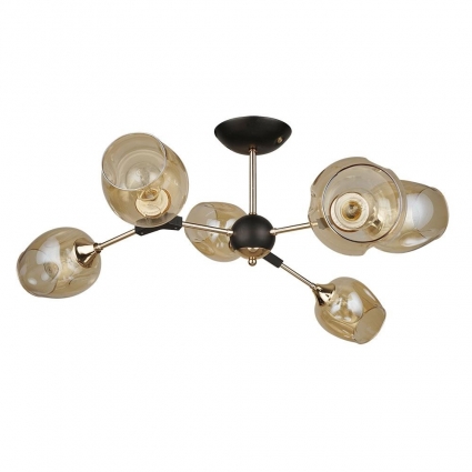 Люстра на штанге Arte Lamp SEPPIA A4211PL-6BK в стиле модерн