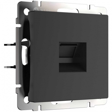 Werkel Розетка Ethernet RJ-45 cat. 6A экранированная (черный матовый) W5120108/ a069685