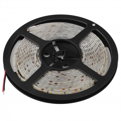 Светодиодная влагозащищенная лента ЭРА 14,4W/m 120LED/m 2835SMD теплый белый 5M LS2835-14,4-120-24-65-2700К-5m Б0043100, в современном стиле, мощность 72 Вт