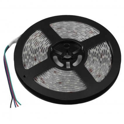 Светодиодная влагозащищенная лента ЭРА 14,4W/m 60LED/m 5050SMD RGB 5M LS5050-14,4-60-24-65-RGB-5m Б0043115, в современном стиле, мощность 72 Вт