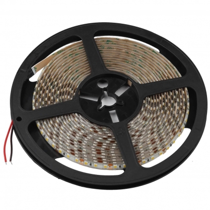 Светодиодная влагозащищенная лента ЭРА 9,6W/m 120LED/m 2835SMD теплый белый 5M KU-2835AD-120D-WW Б0044113, в современном стиле, мощность 48 Вт