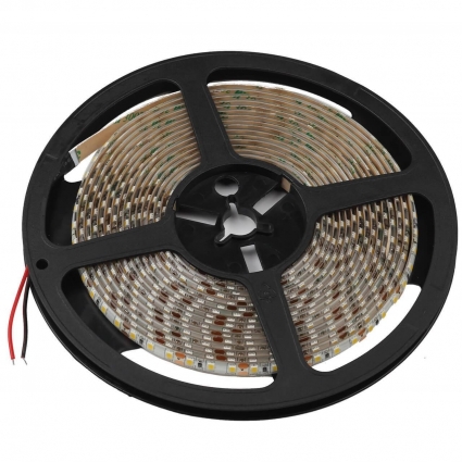 Светодиодная лента ЭРА 9,6W/m 120LED/m 2835SMD холодный белый 5M LS2835-9,6-120-12-6500K-IP20-2year-5m Б0044114, в современном стиле, мощность 48 Вт