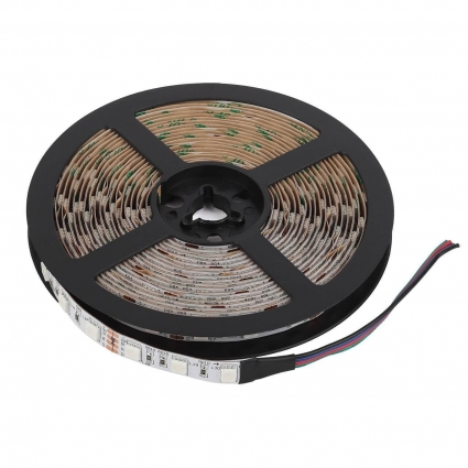 Светодиодная лента ЭРА 14,4W/m 60LED/m 5050SMD RGB 5M KU-5050AD-60D-RGB Б0044122, в современном стиле, мощность 72 Вт
