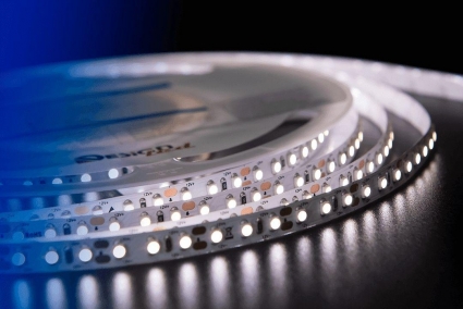 Светодиодная влагозащищенная лента DesignLed 9,6W/m 120LED/m 3528SMD нейтральный белый 5M 001132, цвет белый, мощность 48 Вт