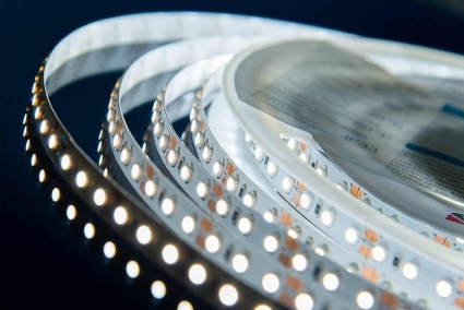 Светодиодная влагозащищенная лента DesignLed 9,6W/m 120LED/m 3528SMD холодный белый 5M 000525, цвет белый, мощность 48 Вт