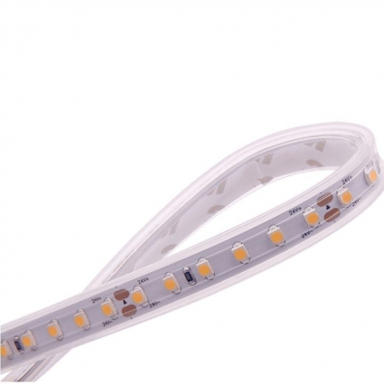 Светодиодная влагозащищенная лента DesignLed 9,6W/m 120LED/m 3528SMD холодный белый 5M 002293, цвет белый, мощность 48 Вт