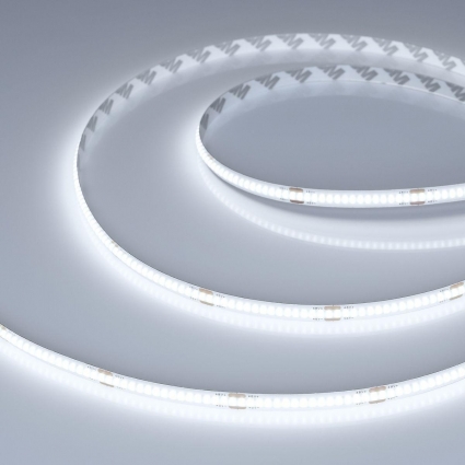 Светодиодная лента Arlight 8W/m 320LED/m CSP холодный белый 50М COB-X320-8mm 48V White6000 043246 цвет белый, мощность 400 Вт
