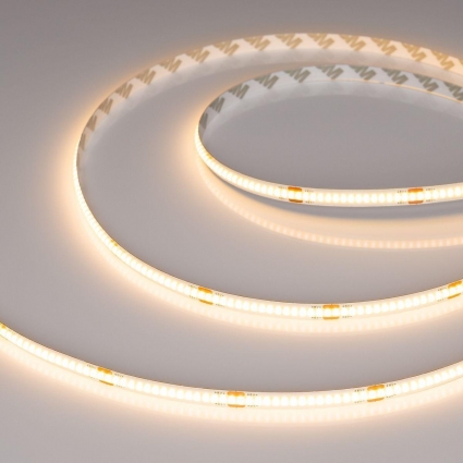 Светодиодная лента Arlight 8W/m 320LED/m CSP теплый белый 50М COB-X320-8mm 48V Warm2700 043242 цвет белый, мощность 400 Вт