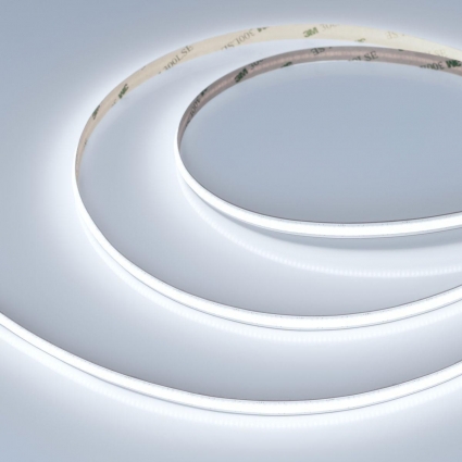 Светодиодная лента Arlight 6W/m 528Led/m CSP холодный белый 5M COB-X528-8mm 24V White6000 046885 мощность 30 Вт