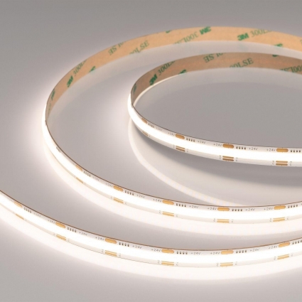 Светодиодная лента Arlight 9.6W/m 576Led/m CSP теплый/холодный белый 5M COB-X576-10mm 24V White-MIX 045179 цвет белый, мощность 30 Вт