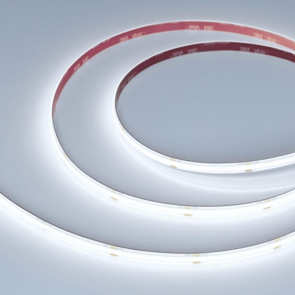 Светодиодная влагозащищенная лента Arlight 10W/m 480Led/m CSP холодный белый 5M герметичная COB-SE-X480-8mm 24V White6000 045854 мощность 50 Вт