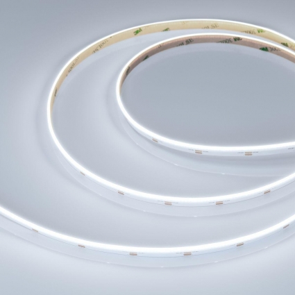 Светодиодная лента Arlight 6W/m 480Led/m CSP холодный белый 5M COB-S-X480-8mm 24V White6000 046901 мощность 30 Вт