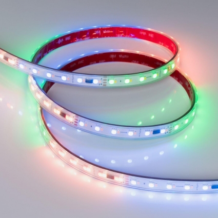 Светодиодная влагозащищенная лента Arlight Бегущий огонь 6W/m 60Led/m 2835SMD разноцветный/дневной 5M SPI-P-BA120-14mm 24V RGBW-Day-PX6-BPT 040623 цвет белый, мощность 30 Вт