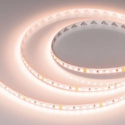Светодиодная лента Arlight 6W/m 120Led/m 2835SMD персиковый 5M RT-A120-8mm 24V Peach Fuzz 047719 цвет белый, мощность 30 Вт