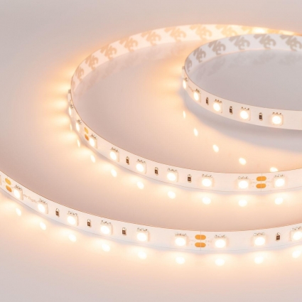 Светодиодная лента Arlight 4W/m 60Led/m 5060SMD теплый белый 5M RT-B60-10mm 24V Warm2400 018099(2) цвет белый, мощность 20 Вт